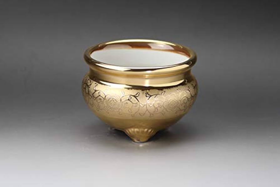 Amazon｜Ceramic Arte (セラミックアルテ) 仏具 金唐草 [ 香炉